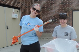 Global Youth Service Day - CYC Career Specialist Stephanie Weaver and CYC AmeriCorps College Guide Ashley Jarvis